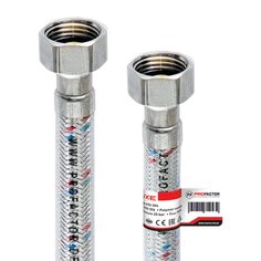 Подводка для воды 1/2"х0.5 м, г-г, сталь, полимер, ProFactor
