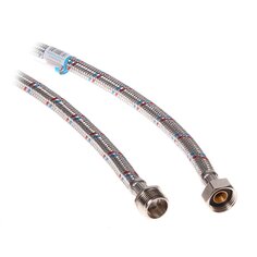 Подводка для воды 1/2"х0.6 м, г-ш, латунь, AquaLine