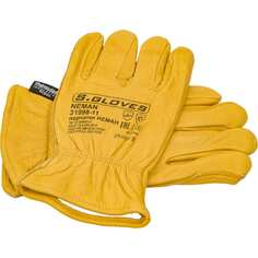 Утепленные кожаные перчатки S. GLOVES