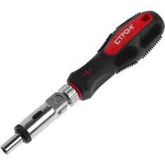 Реверсивно-рычажная отвертка-адаптер для бит Strong