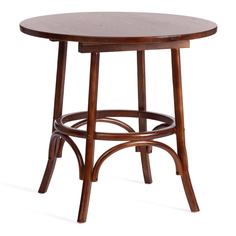 Стол ТС Thonet из вяза в цвете темный орех 80х75 см TC
