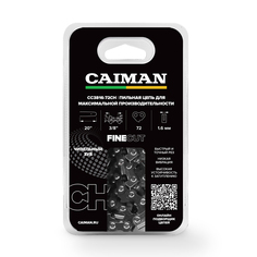 Цепь Caiman 20", 3/8", 1,6мм, 72 звена, чизель