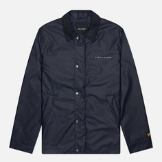 Мужская куртка ветровка Lyle & Scott Coach Relaxed Fit, цвет синий