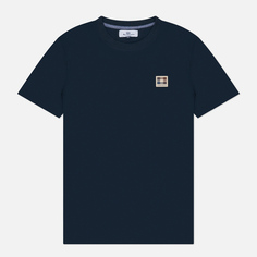 Мужская футболка Aquascutum Active Club Check Patch, цвет синий, размер M