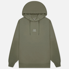 Мужская толстовка C.P. Company 30/1 Fleece Artisanal Hoodie, цвет зелёный