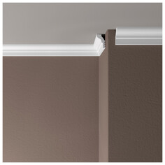 Плинтусы потолочные плинтус потолочный ДЕ-БАГЕТ ПП 01 25х15х2000мм полимер(xps), арт. 00-00106517