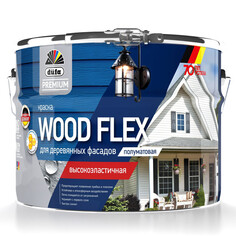 Краски и эмали фасадные краска в/д фасадная DUFA Premium Wood Flex для дерева база 1 2,4л белая, арт.МП00-011990