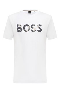 Хлопковая футболка BOSS
