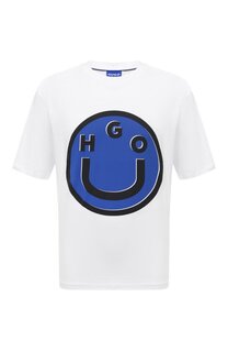 Хлопковая футболка HUGO