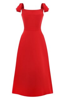 Платье из шерсти и шелка Valentino