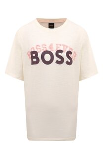 Хлопковая футболка BOSS