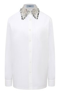 Хлопковая рубашка Prada