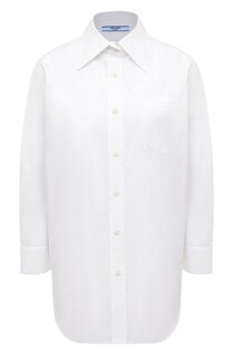 Хлопковая рубашка Prada