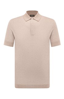 Поло из хлопка и льна Zegna