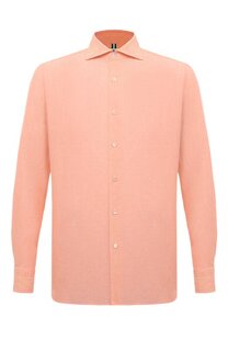 Рубашка изо льна и хлопка Luigi Borrelli