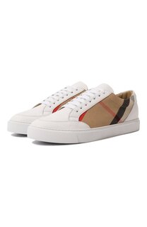 Комбинированные кеды Salmond Burberry