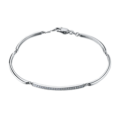 Браслет из серебра э0612бр02163000_white ЭПЛ Даймонд