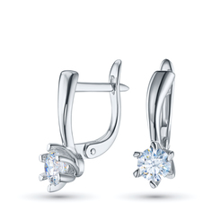 Серьги из белого золота э4712сг01130900_white ЭПЛ Даймонд