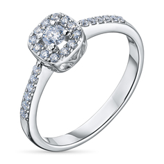 Кольцо из серебра э0612кц12195520_white ЭПЛ Даймонд