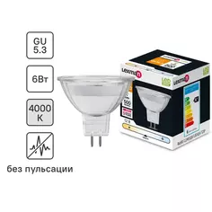 Лампа светодиодная Lexman GU5.3 12 В 6 Вт прозрачная 500 лм нейтральный белый свет