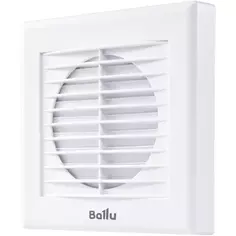 Вентилятор осевой вытяжной Ballu BAF-EX-100 D158 мм 31 дБ 80 м3/ч обратный клапан цвет белый