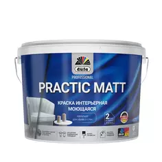 Краска для стен и потолков Dufa Prof Practic Matt матовая цвет белый база Б1 2.5 л