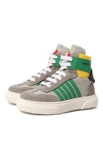 Высокие кеды из кожи Dsquared2
