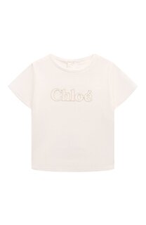 Хлопковая футболка Chloé Chloe