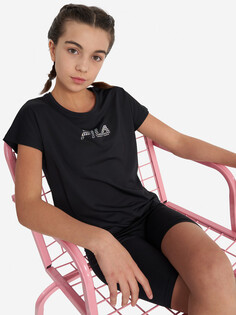 Футболка для девочек FILA, Черный