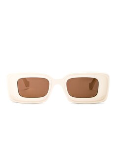 Солнцезащитные очки Loewe Anagram, цвет Ivory &amp; Brown