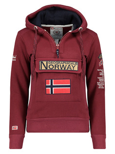 Толстовка Geographical Norway Hoodie Gymclass, красный