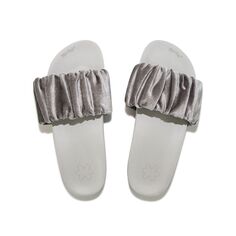 Мюли Flip Flop Sandale pool*gentle velvet, серый