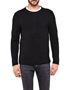 Пуловер Replay Replay Shirt Unifarbener Rundhals HYPERFLEX COTTON, черный