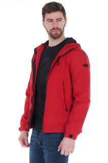 Легкая куртка с капюшоном Lee Cooper, красный