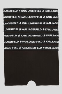 Боксеры из натурального хлопка - 7 пар Karl Lagerfeld, черный