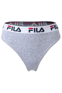 Стринги с логотипом на талии Fila, серый