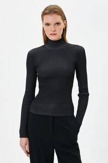 Ребристый свитер Koton, черный