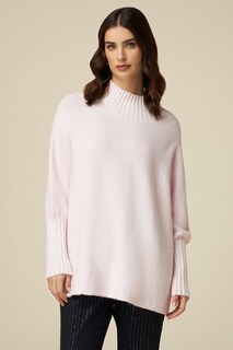 Ребристый свитер Oltre, розовый