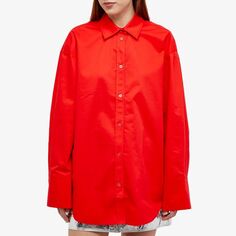 Stine Goya Хлопковая рубашка Mia, красный