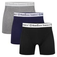 Боксеры Bamboo Basics Boxershort 3 шт, серый/синий/черный