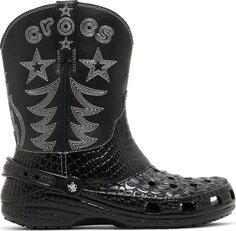 Кроссовки Classic Cowboy Boot &apos;Black&apos;, черный Crocs