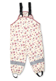 Водонепроницаемые брюки Sterntaler Regenträgerhose Blumen, розовый