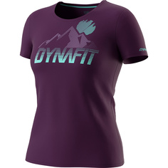 Женская футболка с рисунком Transalper Dynafit, фиолетовый