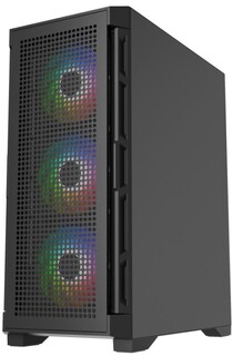 Корпус ATX Powercase Ultimate Black CUB-A4 без БП, окно из закаленного стекла, ARGB, USB 3.0, 2*USB2.0, audio