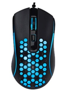 Мышь TFN Saibot MX-2H 1200-3600dpi, 1,5м, LED подсветка, черная