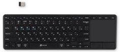 Клавиатура Wireless Oklick K614W 1979327 черная, USB, slim, Multimedia Touch, 85 кл