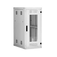 Шкаф напольный Netlan EC-FZ-246080-GMM-GY 19", 24U, 600х800 мм, дверь стекло, серый