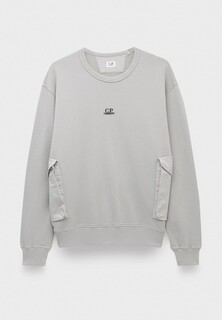 Свитшот C.P. Company cotton fleece mixed sweatshirt drizzle