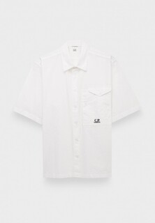 Рубашка C.P. Company popeline short sleeved shirt gauze white