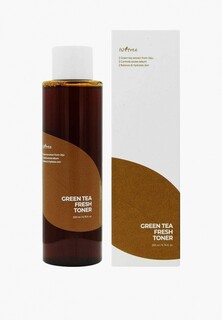 Тонер для лица IsnTree Green Tea Fresh Toner Бесспиртовой очищающий увлажняющий, зеленый чай, 200 мл